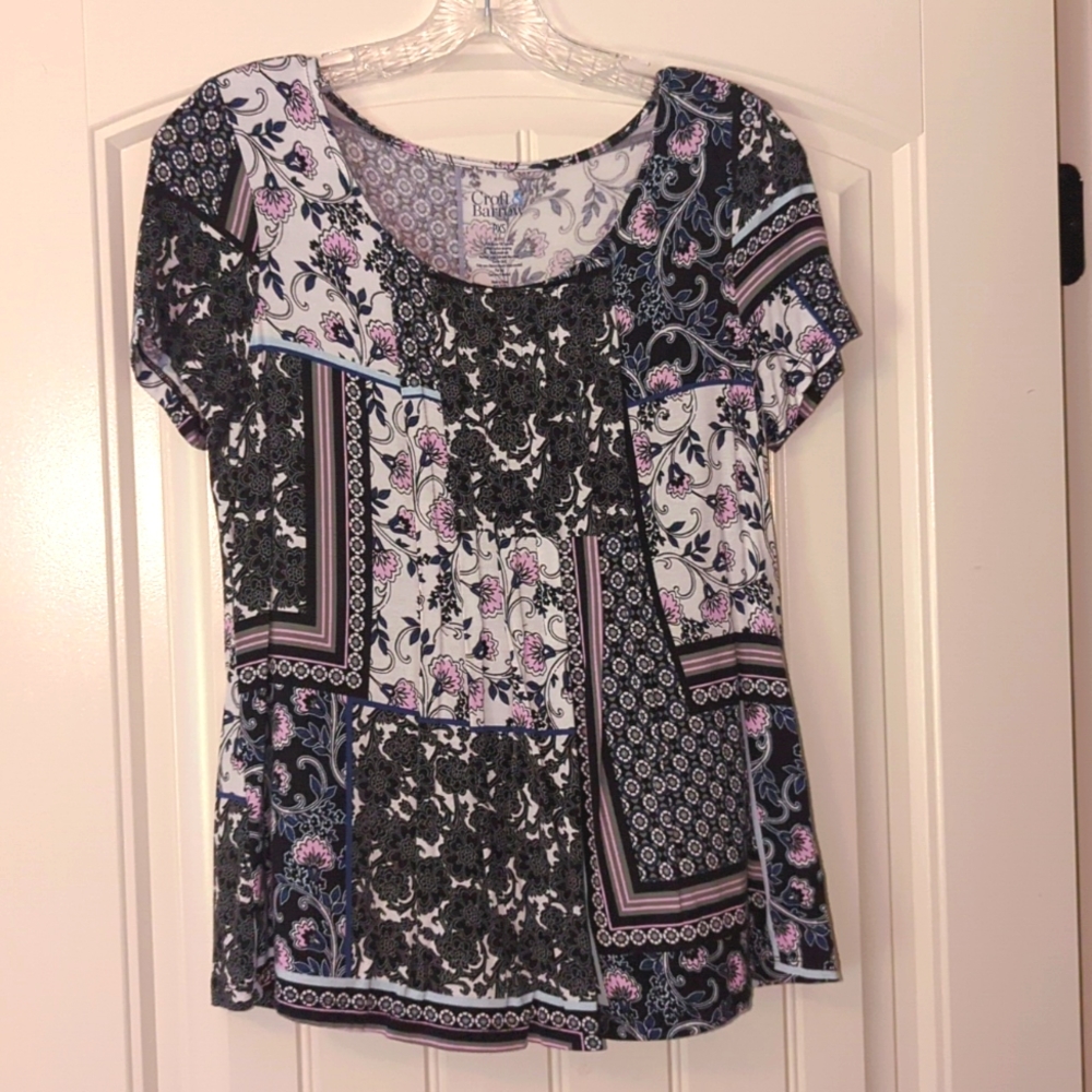 Croft & Barrow Scoop-neck Blouse